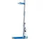 Blue and Silver Genie 700-1,000 lbs. 13-15 ft. manual material lift