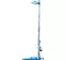 Blue and silver Genie 700-800 lbs. 19-20 ft. manual material lift