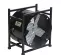 Black FLAGRO Portable Ventilating Blower, 20 in. Axial Fan, 115V-230V, Electric-powered