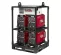 Black and red LINCOLN Welder Rack, 450 Amps, 4 Pack