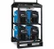 Blue and black MILLERELEC Welder Rack, 350 Amps, 4 Pack