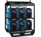 Blue and black MILLERELEC Welder Rack, 350 Amps, 4 Pack