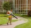 Orange and white Stihl backpack blower