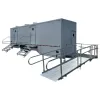 Gray Jag 10-Station ADA-Compliant Restroom Trailer, 5 Sinks