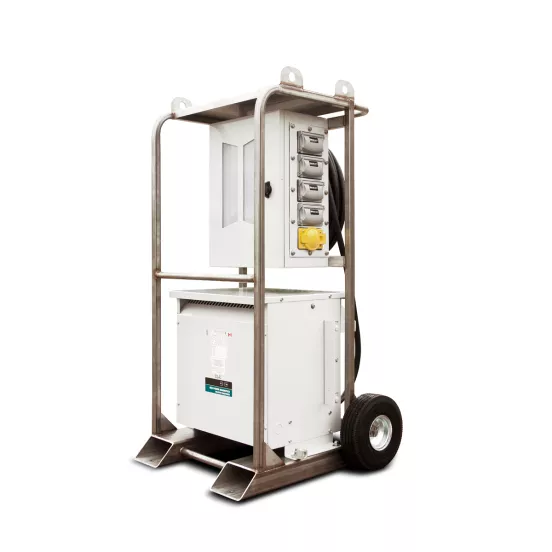 White and brown HiPower portable mill panel