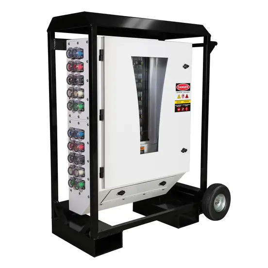 White and black GENERIC 600-800 Amp I-Line Power Distribution Panel